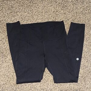 Lululemon fast and free high rise legging size 4 black